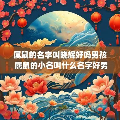 属鼠的名字叫晓辉好吗男孩 属鼠的小名叫什么名字好男孩