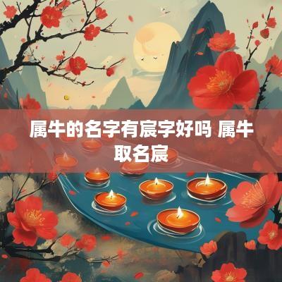 属牛的名字有宸字好吗 属牛取名宸