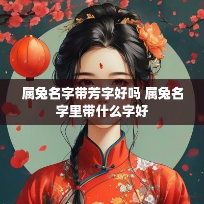 属兔名字带芳字好吗 属兔名字里带什么字好