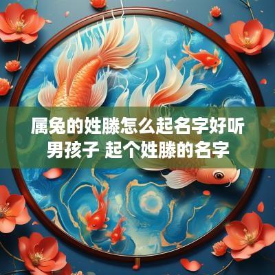 属兔的姓滕怎么起名字好听男孩子 起个姓滕的名字