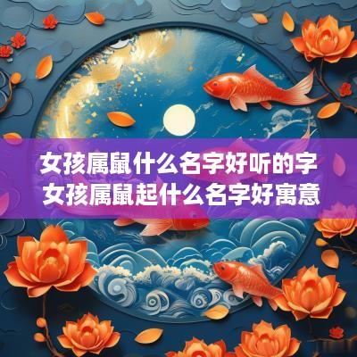 女孩属鼠什么名字好听的字 女孩属鼠起什么名字好寓意的字