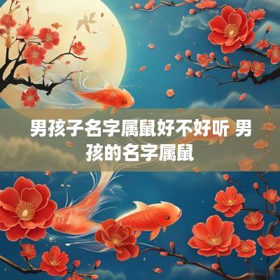 男孩子名字属鼠好不好听 男孩的名字属鼠