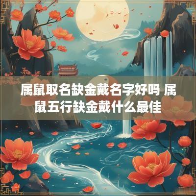 属鼠取名缺金戴名字好吗 属鼠五行缺金戴什么最佳