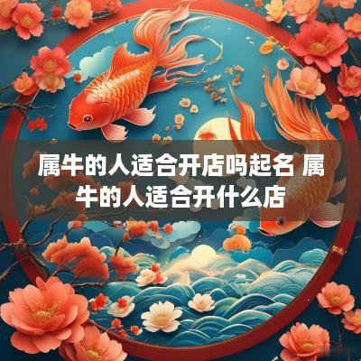 属牛的人适合开店吗起名 属牛的人适合开什么店