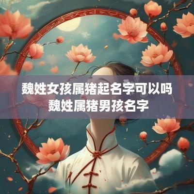 魏姓女孩属猪起名字可以吗 魏姓属猪男孩名字