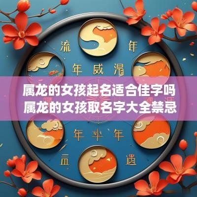 属龙的女孩起名适合佳字吗 属龙的女孩取名字大全禁忌