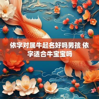依字对属牛起名好吗男孩 依字适合牛宝宝吗
