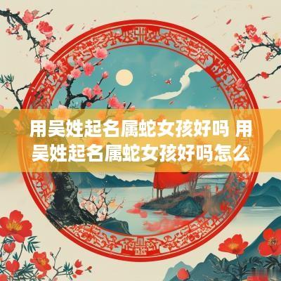 用吴姓起名属蛇女孩好吗 用吴姓起名属蛇女孩好吗怎么样