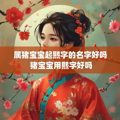 属猪宝宝起熙字的名字好吗 猪宝宝用熙字好吗
