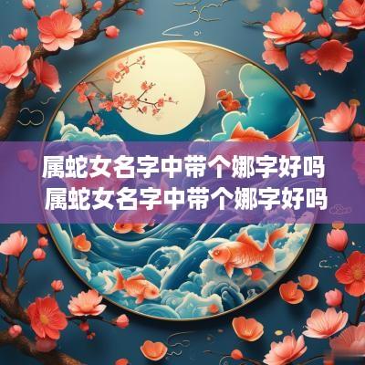 属蛇女名字中带个娜字好吗 属蛇女名字中带个娜字好吗怎么取