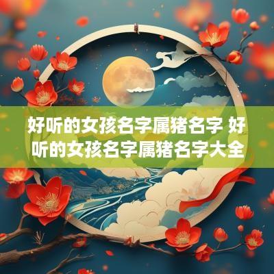 好听的女孩名字属猪名字 好听的女孩名字属猪名字大全