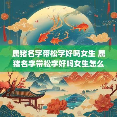 属猪名字带松字好吗女生 属猪名字带松字好吗女生怎么取