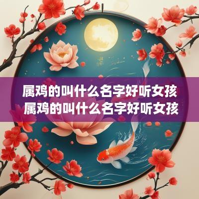 属鸡的叫什么名字好听女孩 属鸡的叫什么名字好听女孩子