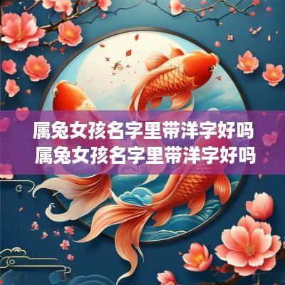 属兔女孩名字里带洋字好吗 属兔女孩名字里带洋字好吗