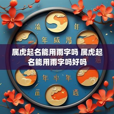 属虎起名能用雨字吗 属虎起名能用雨字吗好吗