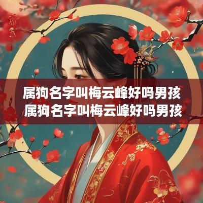 属狗名字叫梅云峰好吗男孩 属狗名字叫梅云峰好吗男孩取名