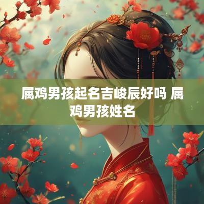 属鸡男孩起名吉峻辰好吗 属鸡男孩姓名