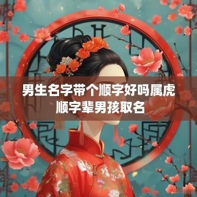 男生名字带个顺字好吗属虎 顺字辈男孩取名