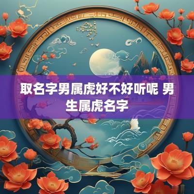 取名字男属虎好不好听呢 男生属虎名字