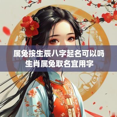 属兔按生辰八字起名可以吗 生肖属兔取名宜用字