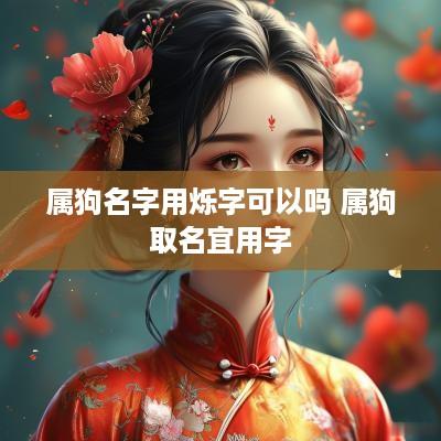 属狗名字用烁字可以吗 属狗取名宜用字