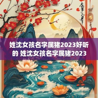 姓沈女孩名字属猪2025好听的 姓沈女孩名字属猪2025好听的两个字