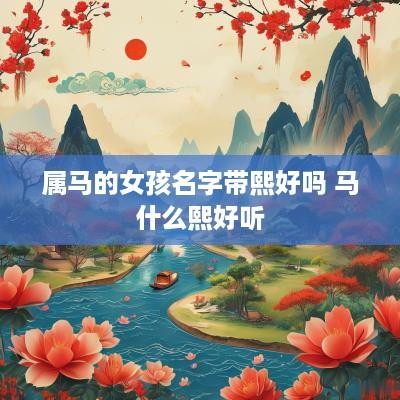 属马的女孩名字带熙好吗 马什么熙好听