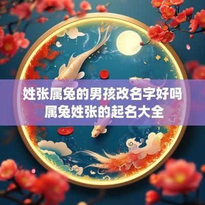 姓张属兔的男孩改名字好吗 属兔姓张的起名大全