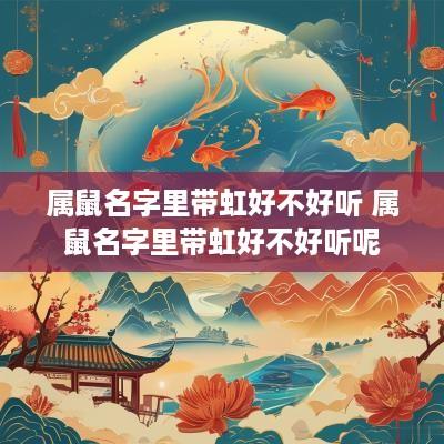 属鼠名字里带虹好不好听 属鼠名字里带虹好不好听呢