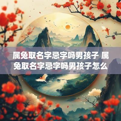 属兔取名字忌字吗男孩子 属兔取名字忌字吗男孩子怎么取