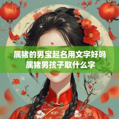 属猪的男宝起名用文字好吗 属猪男孩子取什么字