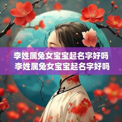 李姓属兔女宝宝起名字好吗 李姓属兔女宝宝起名字好吗怎么取