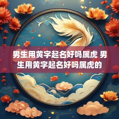 男生用黄字起名好吗属虎 男生用黄字起名好吗属虎的
