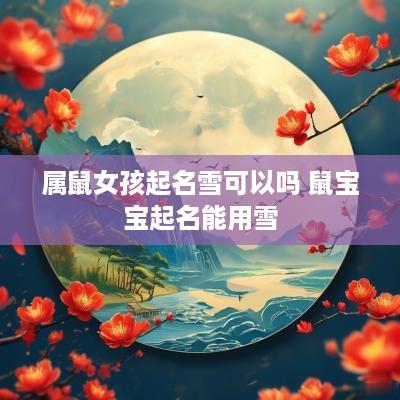 属鼠女孩起名雪可以吗 鼠宝宝起名能用雪