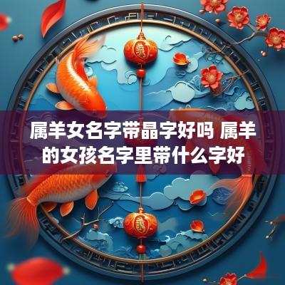 属羊女名字带晶字好吗 属羊的女孩名字里带什么字好