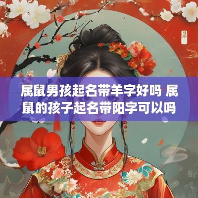 属鼠男孩起名带羊字好吗 属鼠的孩子起名带阳字可以吗