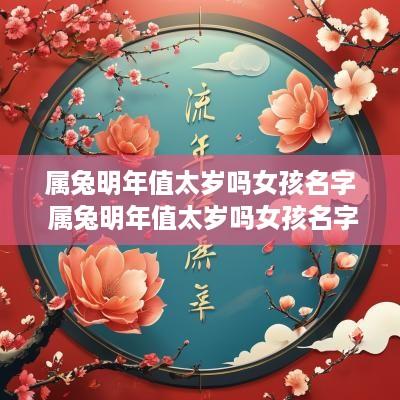 属兔明年值太岁吗女孩名字 属兔明年值太岁吗女孩名字大全
