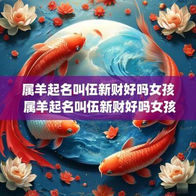 属羊起名叫伍新财好吗女孩 属羊起名叫伍新财好吗女孩子