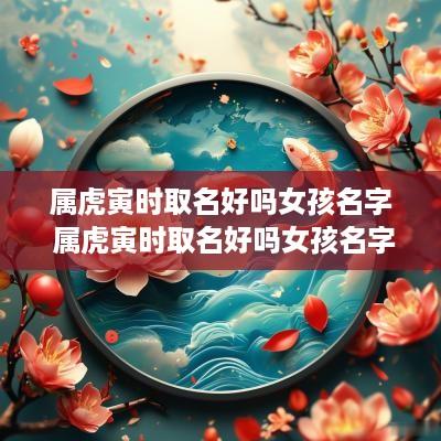 属虎寅时取名好吗女孩名字 属虎寅时取名好吗女孩名字大全