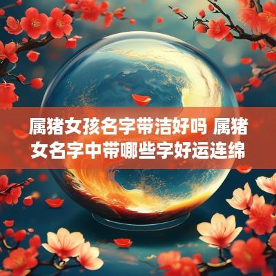 属猪女孩名字带洁好吗 属猪女名字中带哪些字好运连绵