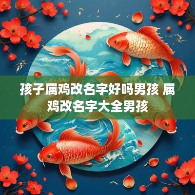 孩子属鸡改名字好吗男孩 属鸡改名字大全男孩