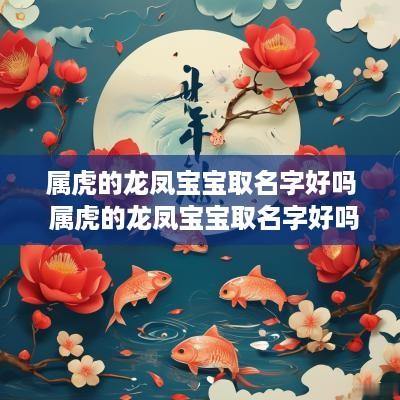 属虎的龙凤宝宝取名字好吗 属虎的龙凤宝宝取名字好吗男孩