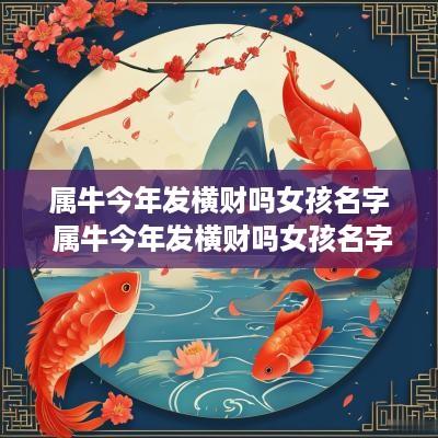 属牛今年发横财吗女孩名字 属牛今年发横财吗女孩名字怎么取