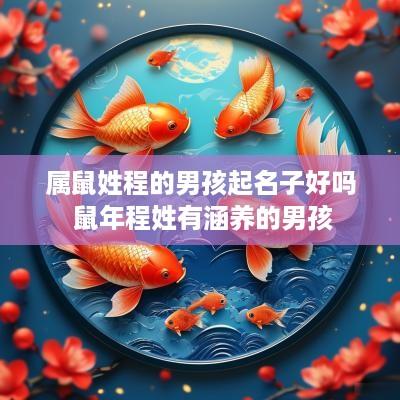 属鼠姓程的男孩起名子好吗 蛇年程姓有涵养的男孩