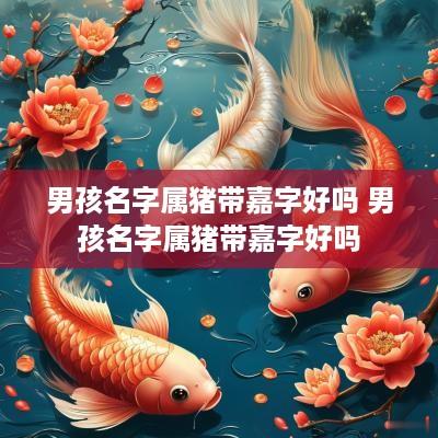 男孩名字属猪带嘉字好吗 男孩名字属猪带嘉字好吗