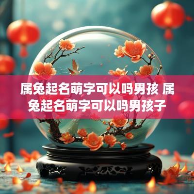 属兔起名萌字可以吗男孩 属兔起名萌字可以吗男孩子