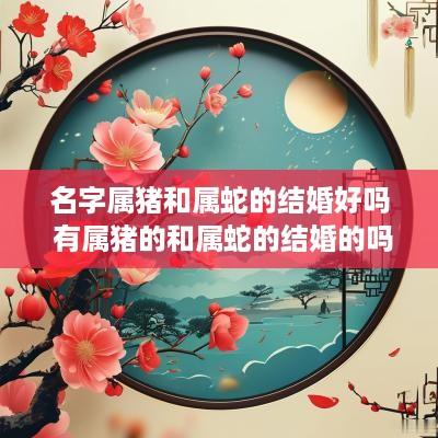 名字属猪和属蛇的结婚好吗 有属猪的和属蛇的结婚的吗