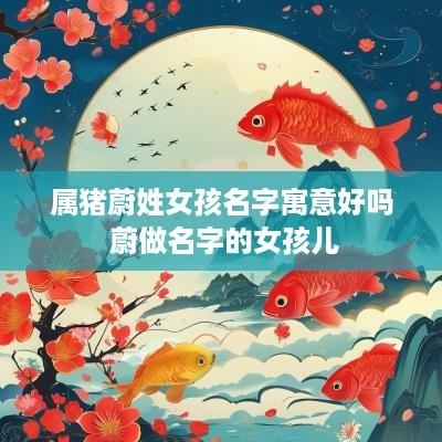 属猪蔚姓女孩名字寓意好吗 蔚做名字的女孩儿