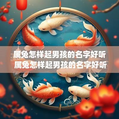 属兔怎样起男孩的名字好听 属兔怎样起男孩的名字好听点