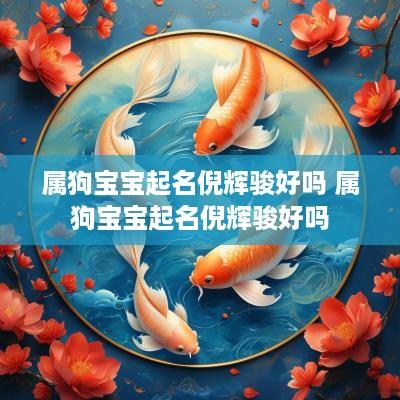 属狗宝宝起名倪辉骏好吗 属狗宝宝起名倪辉骏好吗